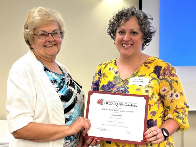 Alpha Beta recognizes grant winner